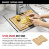 15” Stainless Steel Workstation Kitchen Bar Sink Drop-In Undermount Single Bowl with WorkFlow™ Ledge and Accessories